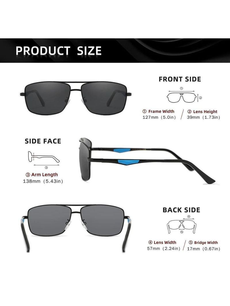 Óculos De Sol Polarizados Uv400 Anti-reflexo Kingseven Marrom