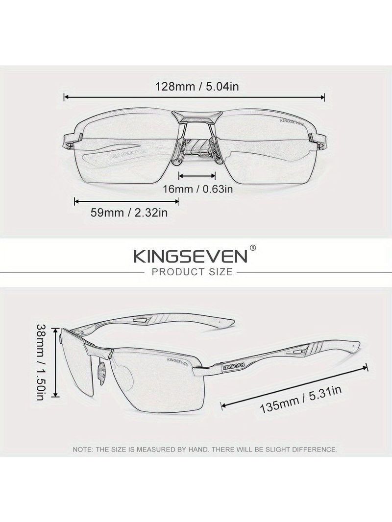 Óculos De Moda Unissex Elegantes Kingseven N7241 Marrom