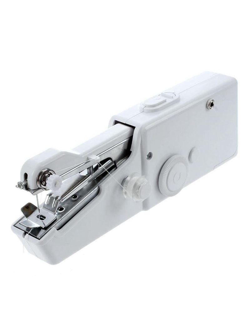 Maquina De Costura Portatil Mini Eletrica Manual A Pilha Costura Jeans E Seda Completa