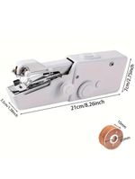 Maquina De Costura Portatil Mini Eletrica Manual A Pilha Costura Jeans E Seda Completa