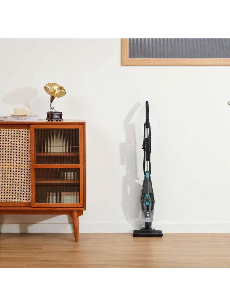 Aspirador De Pó Vertical 2 Em 1 Preto E Azul Midea VVA21P1 110V