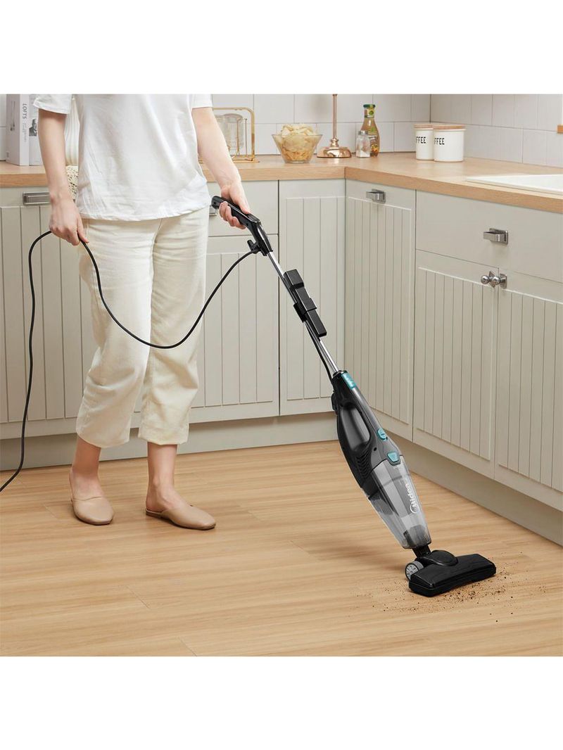 Aspirador De Pó Vertical 2 Em 1 Preto E Azul Midea VVA21P1 110V