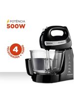 Batedeira Bella Massa B-23 Np Batedeira-220v-preto/inox