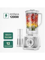 Liquidificador Mondial Turbo Black L-1200-wi Liquidificador L-1200-wi 220v/60hz