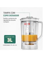 Liquidificador Mondial Turbo Black L-1200-wi Liquidificador L-1200-wi 220v/60hz