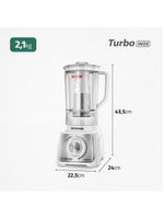 Liquidificador Mondial Turbo Black L-1200-wi Liquidificador L-1200-wi 220v/60hz