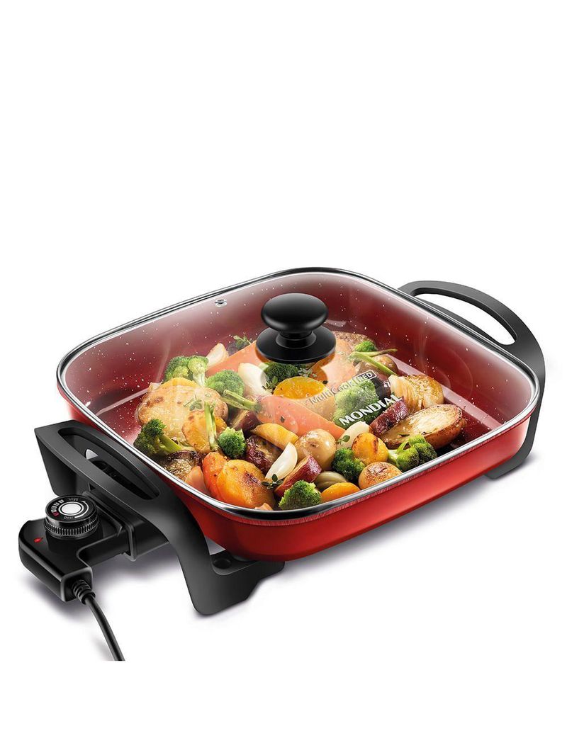 Panela Elétrica Grill Mondial Pe-49-rc Panela Eletrica Grill Pe-49-rc 127v/60hz Red Ceramic