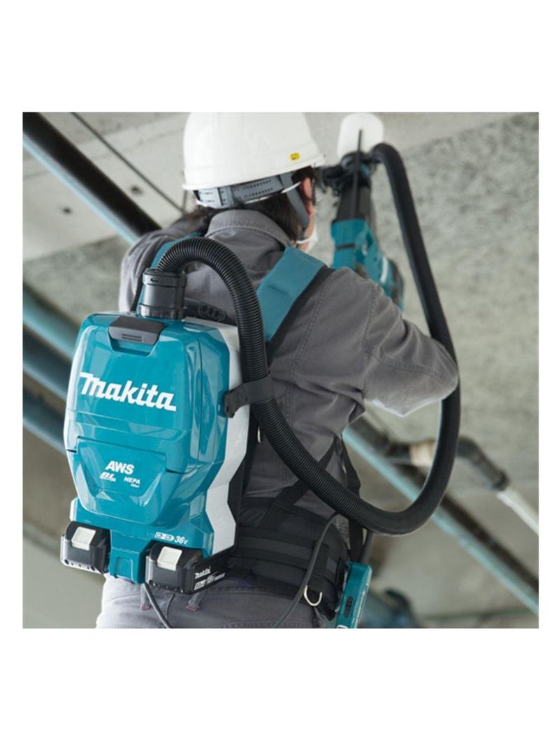 Aspirador De Pó Costal 1,5l Sem Fio 36v Dvc265zx Makita