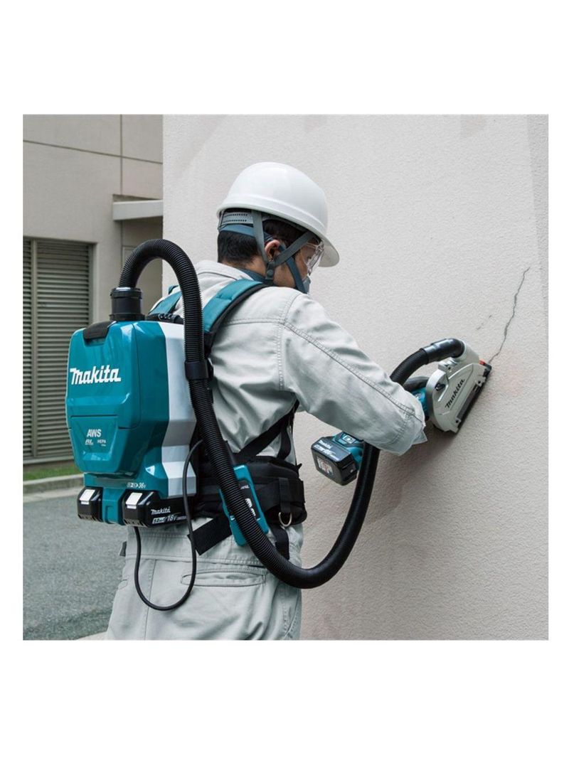 Aspirador De Pó Costal 1,5l Sem Fio 36v Dvc265zx Makita