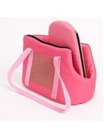 Mala Transporte Dobravel Mochila Pet Rosa Gato Cao Gatinho Carro Passeio Bolsa Compacta Viagem