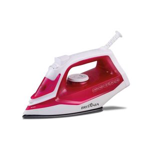 Ferro De Passar Britânia Bfv201r Vapor Extra Branco Com Rosa 127v