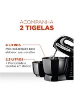 Batedeira Mondial B-04 Np Batedeira-220v-preto/inox