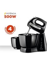 Batedeira Mondial B-04 Np Batedeira-220v-preto/inox