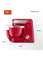 Batedeira Planetária Premium Bp-01p-r 127v-vermelho/inox