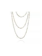 Colar Triplo De Coraçao Folheado Em Ouro 18k