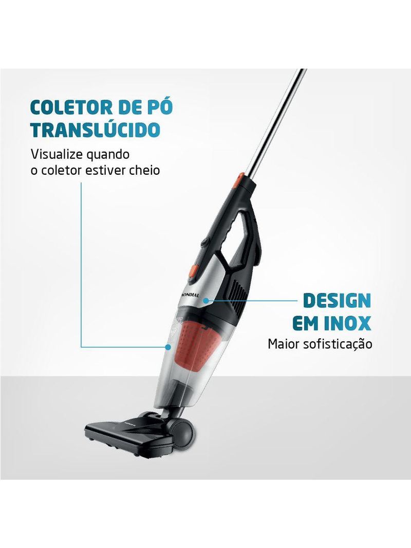 Aspirador De Pó Mondial Turbo Premium Ap-31 Aspirador Po-220v-preto/laranja