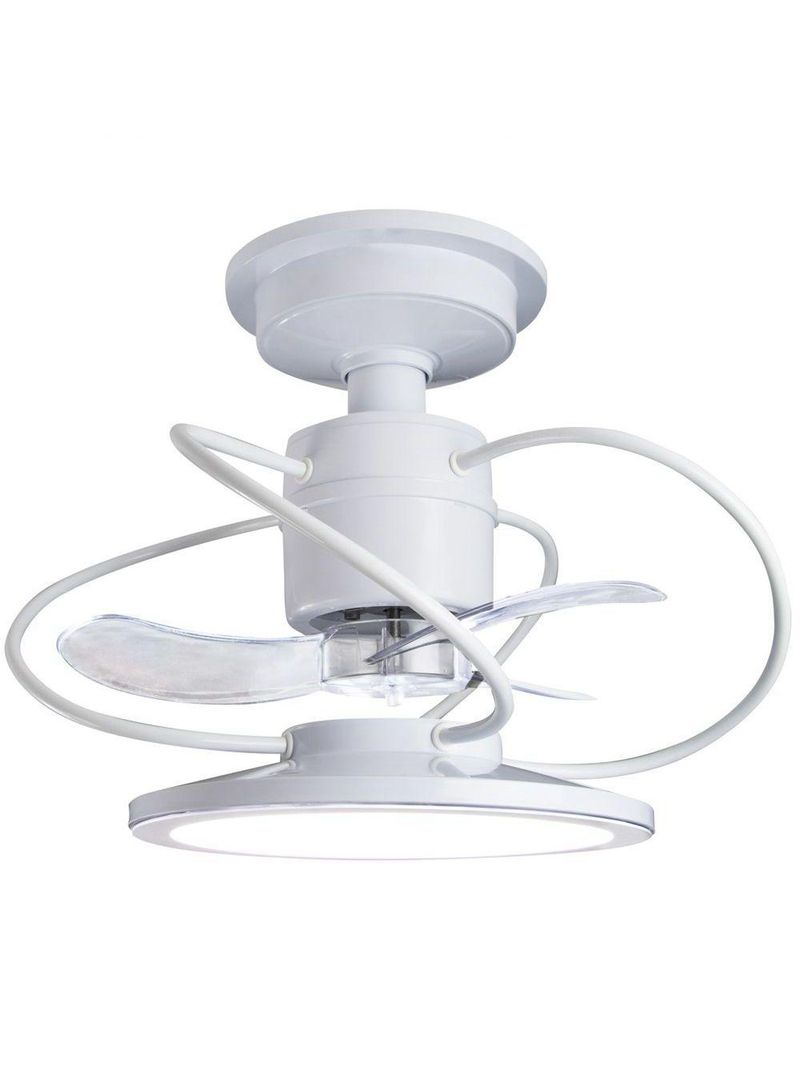 Ventilador De Teto Treviso Branco Confort Led Bivolt