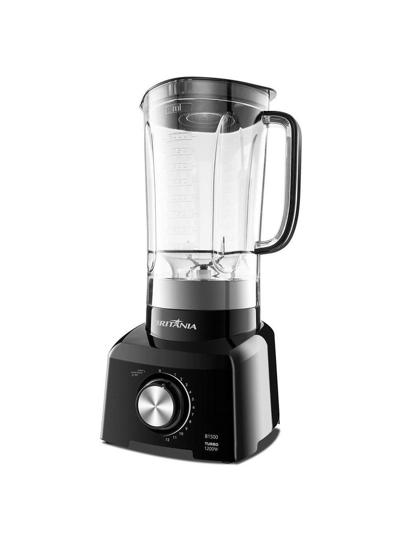 Liquidificador Britânia B1500P Turbo 12 Velocidades 110V