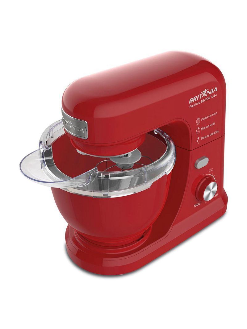 Batedeira Planetária Britânia BBP700V Turbo Vermelho 4L 110V
