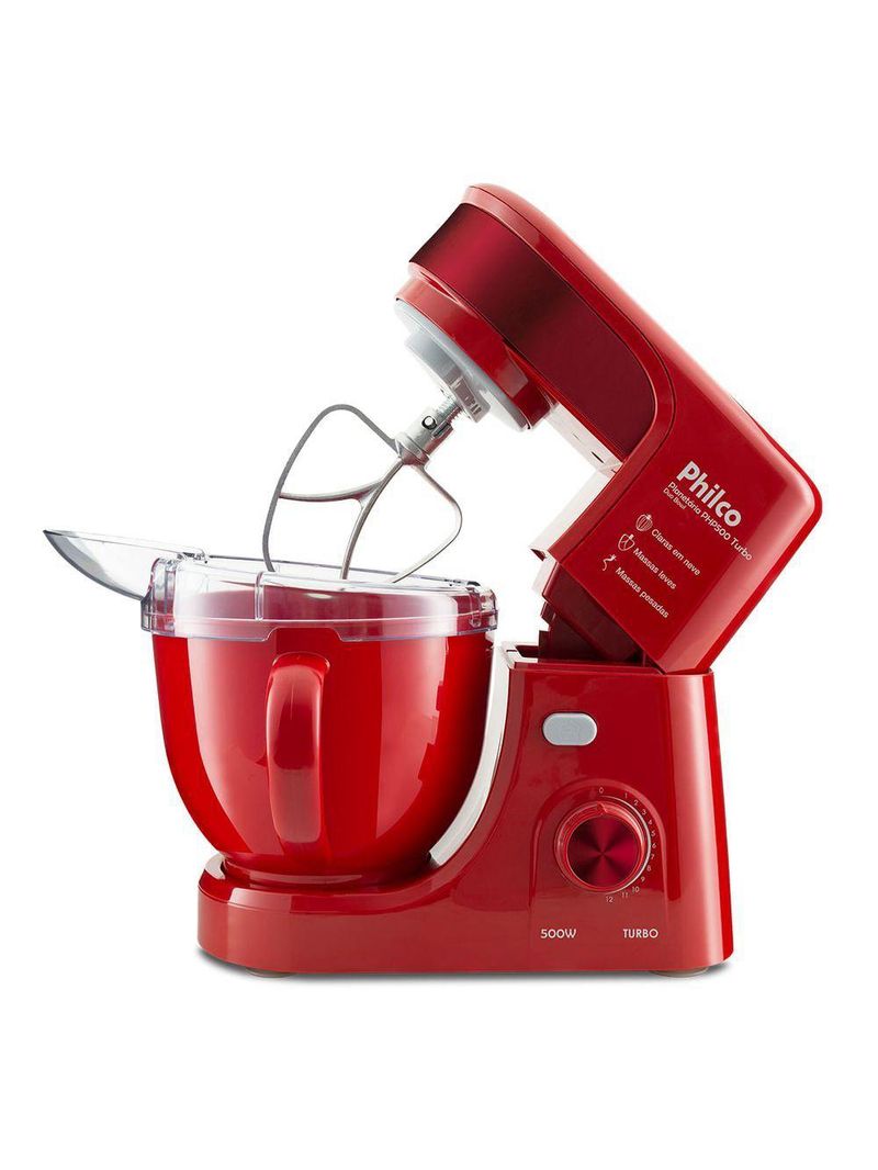 Batedeira Planetária Philco PHP500V Vermelha Turbo 700W 110V