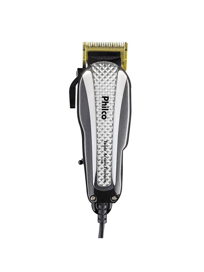 Cortador De Cabelos Philco Triple Action Titanium Pcr06p 220v
