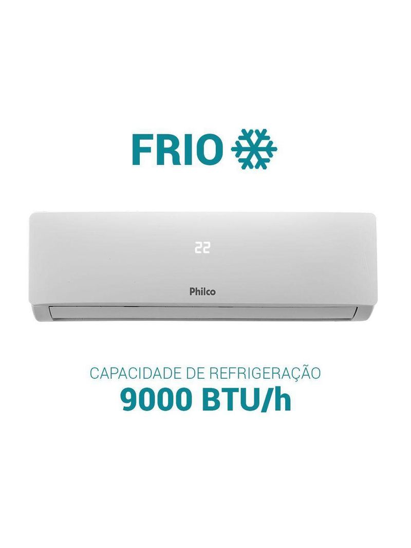 Ar Condicionado Split 9000 BTUs Philco Frio PAC9FI 220V