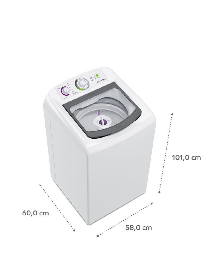 Máquina de Lavar Consul 9 kg Branca com Dosagem Econômica e Ciclo Edredom CWB09BB 127V