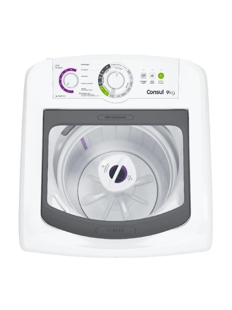 Máquina de Lavar Consul 9 kg Branca com Dosagem Econômica e Ciclo Edredom CWB09BB 127V