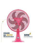 Ventilador Rosa Britânia Maxx Force 60W BVT304 110V