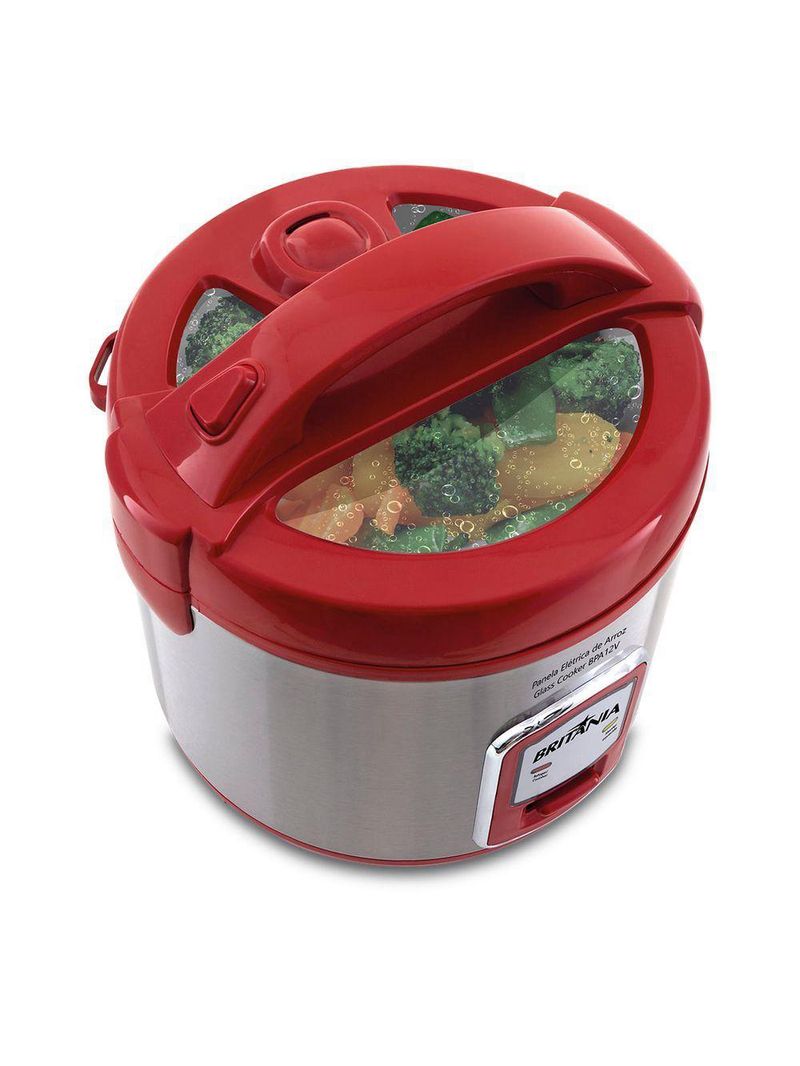 Panela De Arroz Britânia Glass Cooker BPA12V 4L 110V