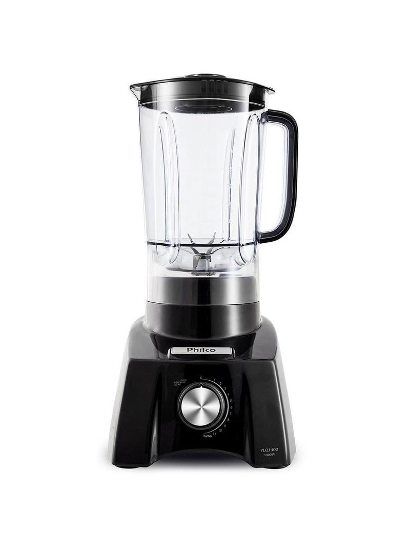 Liquidificador Philco PLQ1400P Preto Tritan Turbo 11 Velocidades 110V