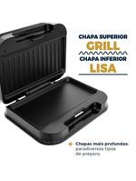 Sanduicheira E Grill Britânia Inox 2 Em 1 750W BGR25B 110V