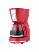 Cafeteira Britânia CP15 Vidro Vermelha Com Inox 220V
