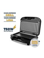 Sanduicheira E Grill Britânia Antiaderente 750W BGR25A 220V