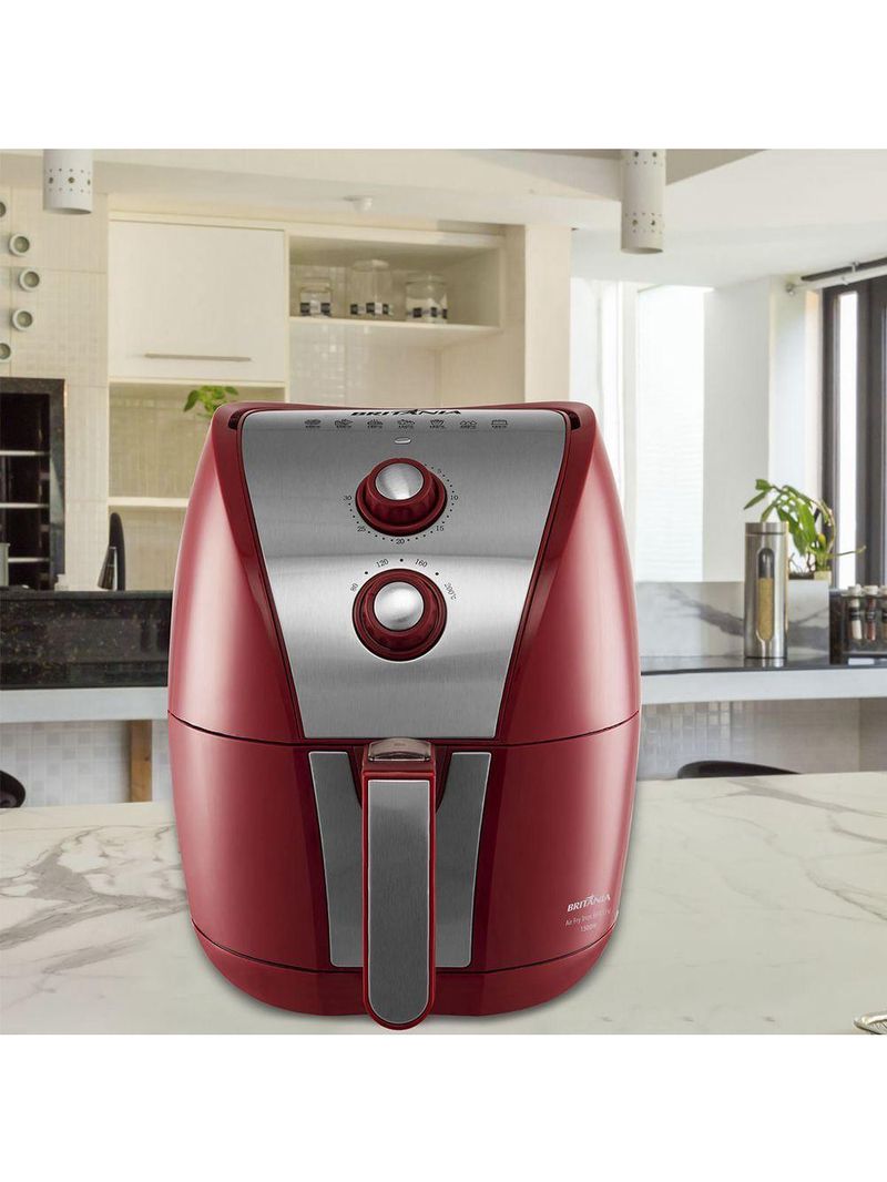 Air Fryer Britânia BRF11VI Inox Vermelha 4,4L 1500W 110V