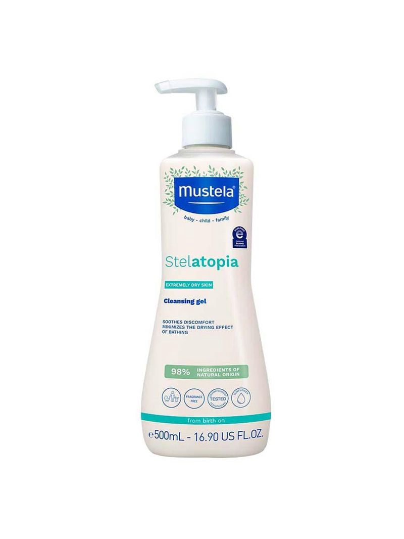 Stelatopia gel lavante mustela pele ressecada e atópica