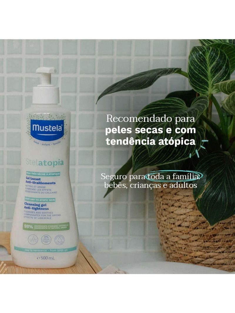Stelatopia gel lavante mustela pele ressecada e atópica