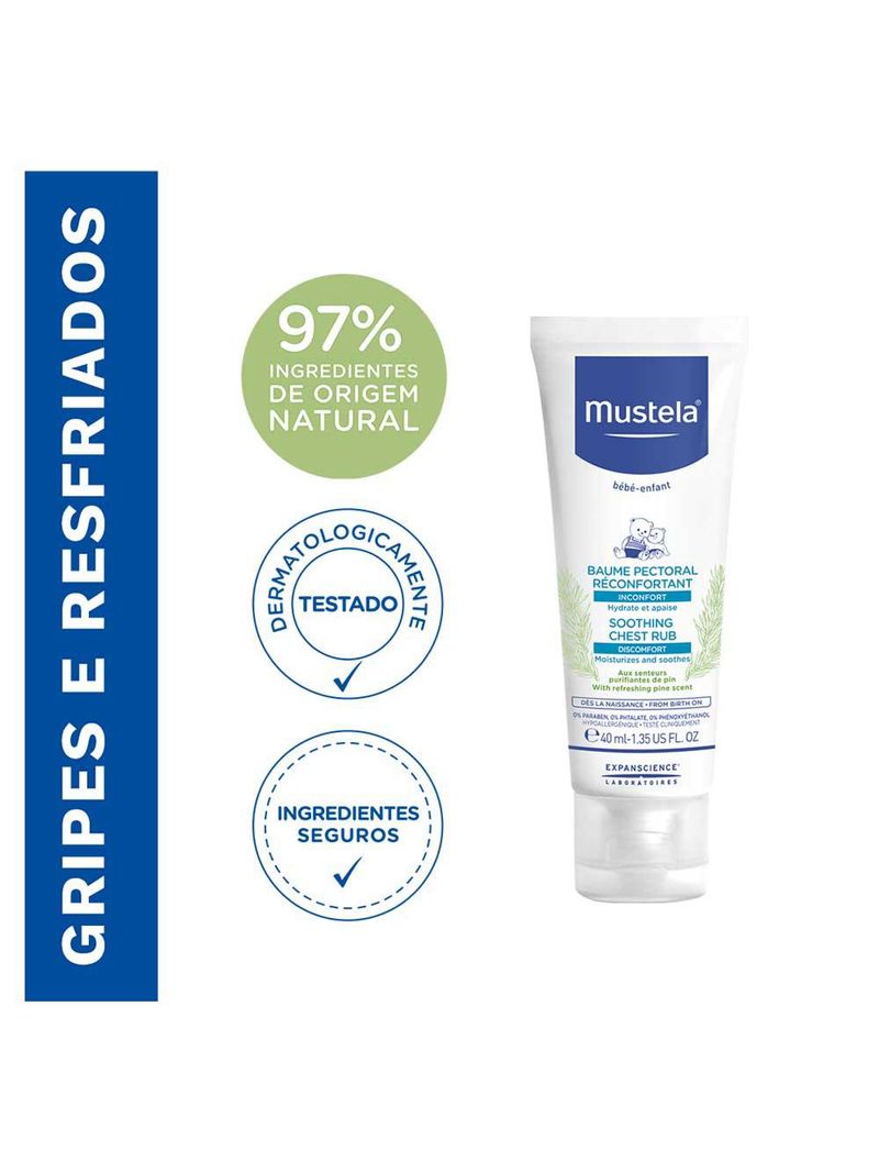 Bálsamo mustela peitoral reconfortante