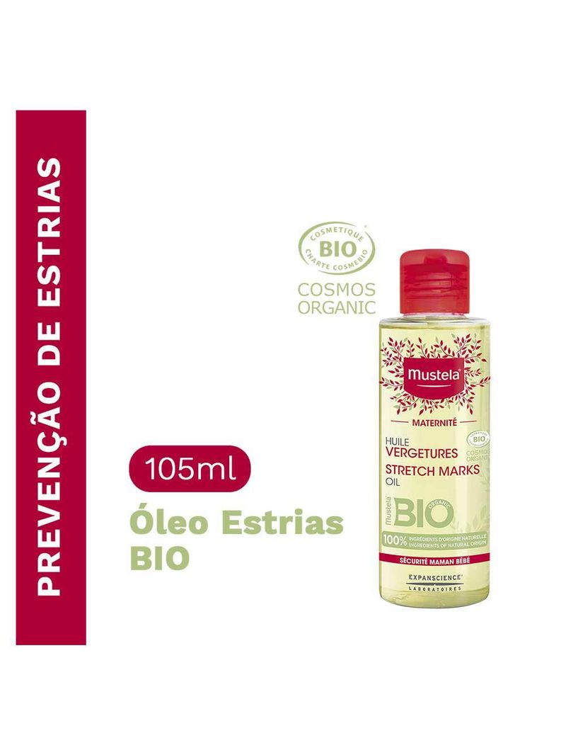 Óleo para prevenção de estrias mustela maternité