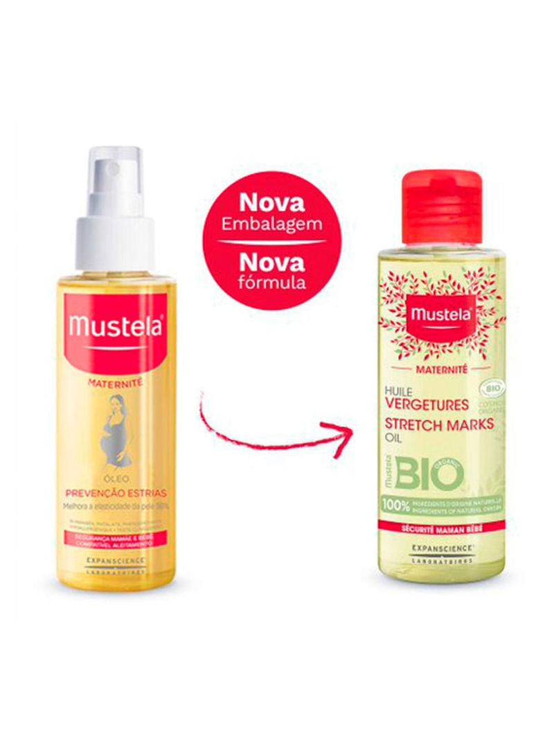 Óleo para prevenção de estrias mustela maternité