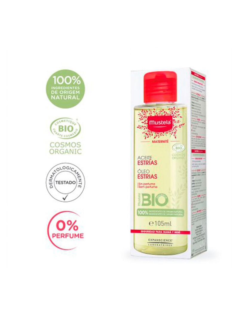 Óleo para prevenção de estrias mustela maternité