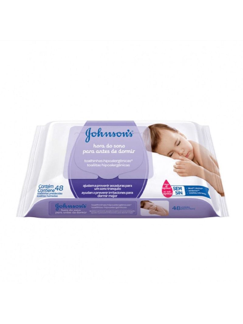 Johnson’s baby hora do sono  kit – toalha umedecidas