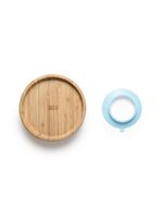 Prato raso com ventosa bam n' boo 6+m azul fisher price - bb1170