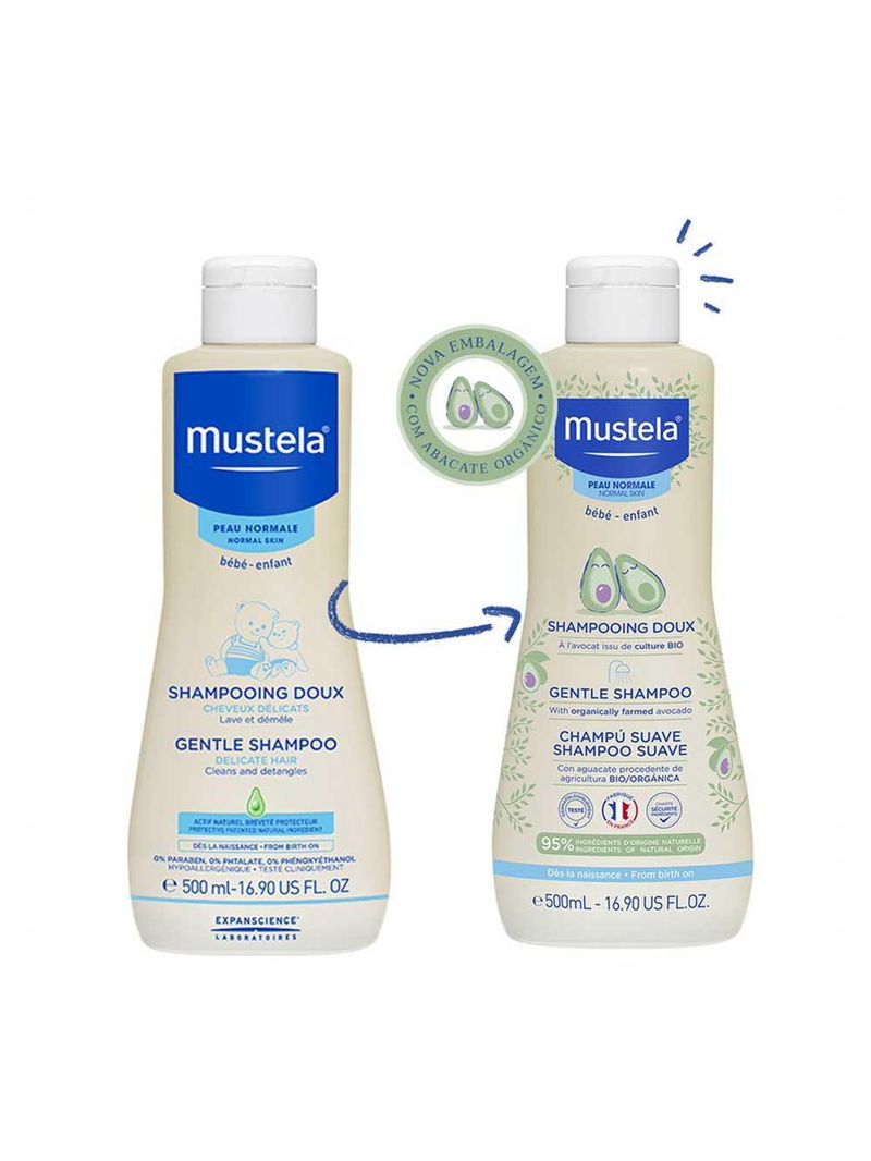 Mustela bebê gentle shampoo infantil