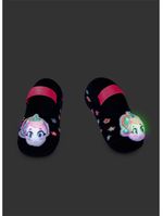 Meia sapatilha com aplique bebê menina antiderrapante unicórnio kawaii