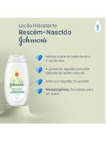 Loção hidratante recém-nascido johnson's baby