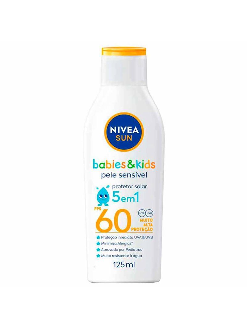 Nivea sun protetor solar kids & babies pele sensível fps 60