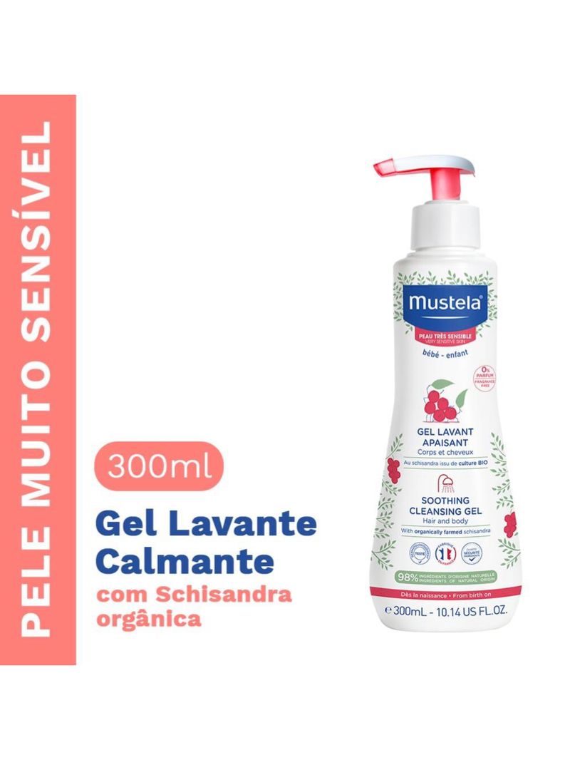 Gel lavante mustela calmante