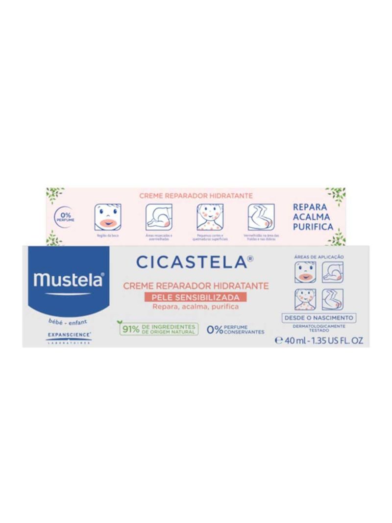 Creme hidratante mustela – cicastela creme reparador hidratante