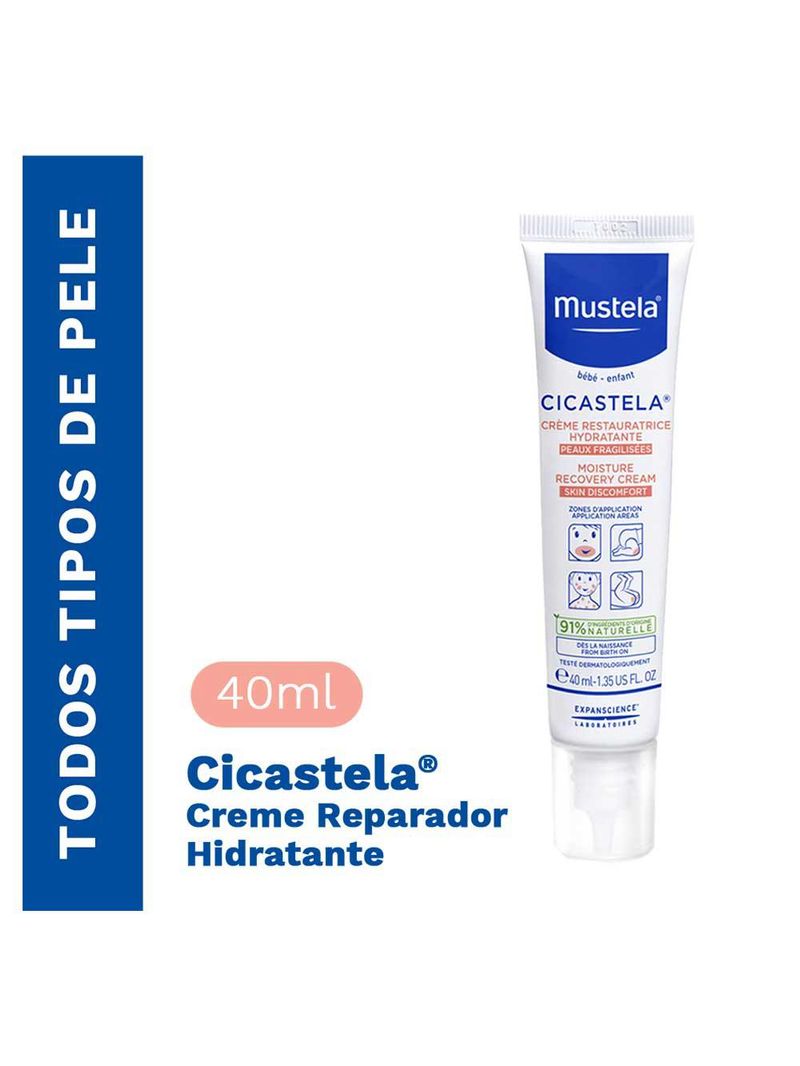 Creme hidratante mustela – cicastela creme reparador hidratante